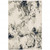 5' X 7' Gray and Black Abstract Power Loom Area Rug