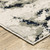 5' X 7' Gray and Black Abstract Power Loom Area Rug