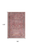 8' X 10' Red Floral Power Loom Distressed Area Rug