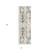 7' Blue And Beige Abstract Runner Rug