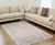 5' X 7' Gray and Yellow Chevron Non Skid Area Rug