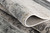 4' X 6' Gray Abstract Washable Non Skid Area Rug