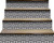 5" X 5" Tulipa Gray and White Peel and Stick Removable Tiles