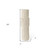 23" Cream Abstract Cylinder Ceramic Table Vase