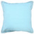 20" X 20" Light Blue 100% Cotton Zippered Pillow