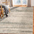 5' X 8' Ivory And Gray Abstract Area Rug
