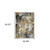 5' X 8' Grey Gold Blue Orange Beige And Brown Abstract Power Loom Stain Resistant Area Rug
