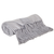 Gray Woven Cotton Herringbone Throw Blanket - 606114787822