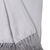 Gray Woven Cotton Herringbone Throw Blanket - 606114787822