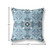 16" Sapphire White Cloverleaf Boho Suede Throw Pillow