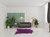6' X 7' Plum Cowhide Handmade Area Rug