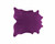 6' X 7' Plum Cowhide Handmade Area Rug