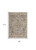 8' X 10' Tan and Red Floral Power Loom Distressed Non Skid Area Rug With Fringe