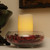 5" Ivory Flameless Pillar Candle Wax Home Accent