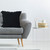 20" Black Cotton Throw Pillow with Fringe