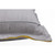 20" X 20" Gray And Yellow Linen Zippered Pillow
