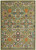 4' X 6' Green Floral Power Loom Area Rug