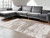 6' X 8' Gray and Beige Abstract Non Skid Area Rug