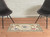 2' X 3' Ivory Green And Red Oriental Area Rug With Fringe