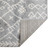8' X 12' Gray And Ivory Geometric Shag Area Rug