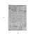 8' X 12' Gray And Ivory Geometric Shag Area Rug