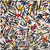 5' X 7' White Abstract Non Skid Area Rug