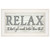 Relax 3 White Framed Print Bathroom Wall Art