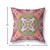 18” Magenta Green Geo Tribal Suede Throw Pillow