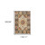 10' X 13' Ivory And Brown Oriental Power Loom Stain Resistant Area Rug