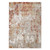 8' X 10' Ivory Red and Cream Abstract Power Loom Area Rug
