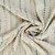 50" X 60" Cream Kantha Cotton Striped Throw Blanket with Embroidery Home Accent