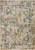 7' X 9' Blue and Green Abstract Non Skid Area Rug 100% PET