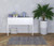 3' X 5' Blue and Ivory Power Loom Area Rug
