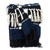 52" X 67" Blue Quilted Wool Abstract Throw Blanket