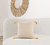 20" X 20" Golden Yellow And Ivory 100% Cotton Striped Zippered Pillow