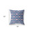 18" X 18" Purple Blue Pink Lotus Floral Blown Seam Suede Throw Pillow