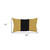 Yellow and Black Midsection Lumbar Throw Pillow
