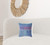 16"X16" Blue And Purple Microsuede Patchwork Blown Seam Pillow