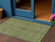 3' X 5' Olive Green And Lime Green Striped Washable Indoor Outdoor Area Rug
