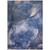 3' X 5' Blue Abstract Washable Non Skid Indoor Outdoor Area Rug Transitional Style - Blue Color