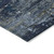 3' X 5' Blue And Navy Blue Abstract Washable Indoor Outdoor Area Rug
