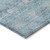 3' X 5' Teal Blue And Gray Floral Washable Indoor Outdoor Area Rug