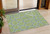 3' X 5' Artichoke Green And Ivory Abstract Washable Indoor Outdoor Area Rug Transitional Style - Artichoke Green, Ivory Color