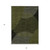 3' X 5' Olive Green And Black Geometric Washable Indoor Outdoor Area Rug
