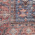 8' X 10' Blue and Red Oriental Power Loom Distressed Washable Non Skid Area Rug Polyester