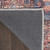 8' X 10' Blue and Red Oriental Power Loom Distressed Washable Non Skid Area Rug Polyester