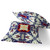 Set of Two 16" X 16" Blue and Orange Blown Seam Floral Indoor Outdoor Throw Pillow - 606114825975