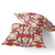 Set of Two 16" X 16" Yellow and White Blown Seam Eclectic Indoor Outdoor Throw Pillow