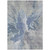5' X 8' Denim Blue And Linen Abstract Washable Indoor Outdoor Area Rug