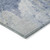 5' X 8' Denim Blue And Linen Abstract Washable Indoor Outdoor Area Rug